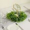 2 Green 12" Artificial Leaves Wreath Candle Rings Wedding Party Events Supplies
